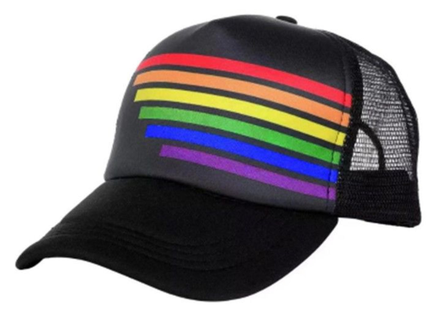 Pride Truckers Hat Black