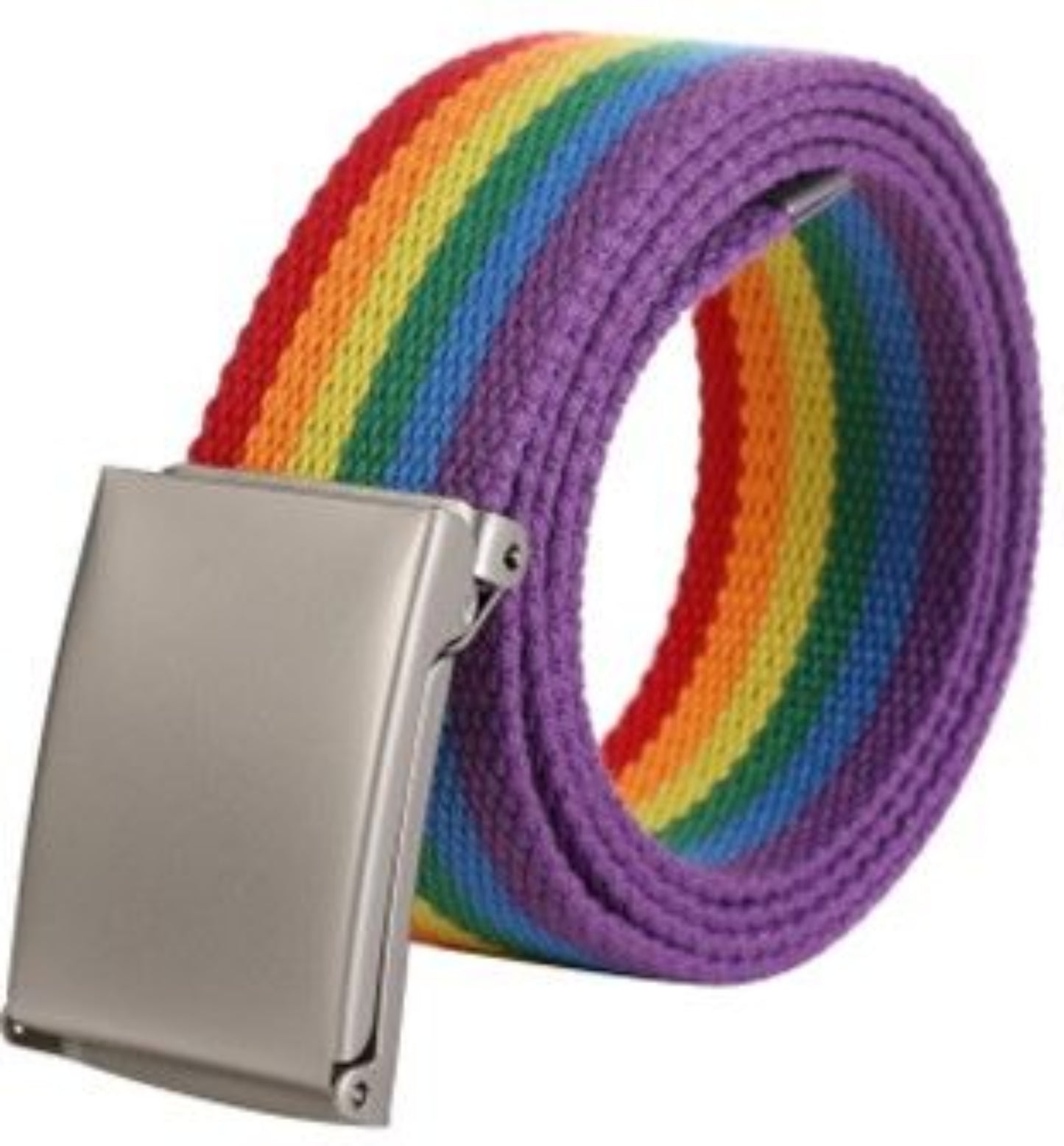 Rainbow Gay Pride Webbing Belt