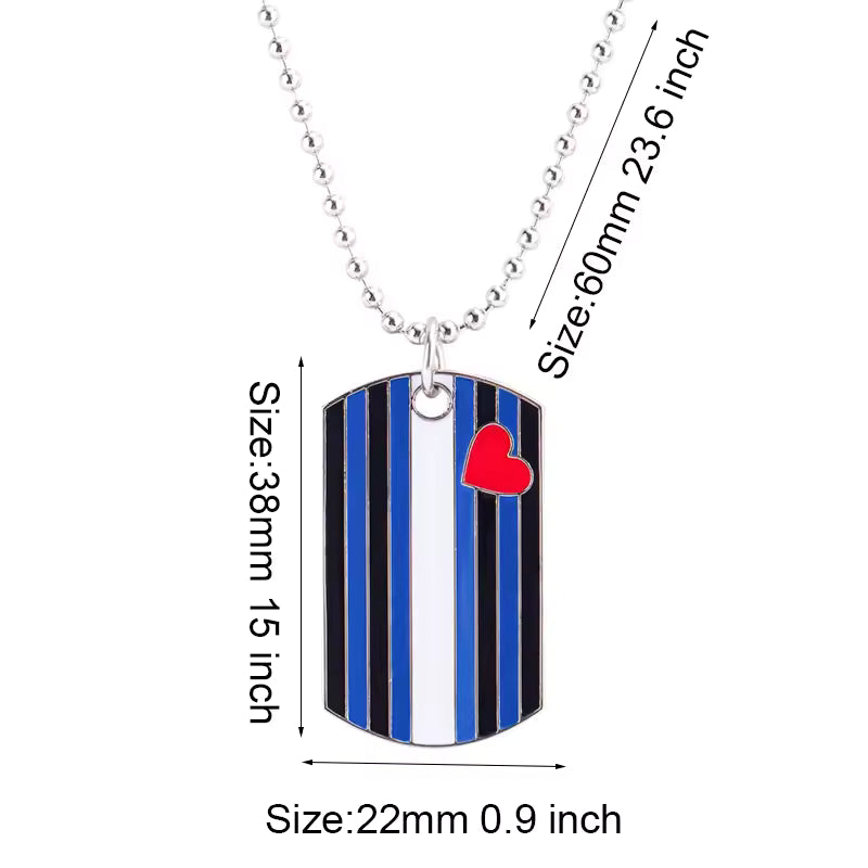 Leather Pride Dog Tag