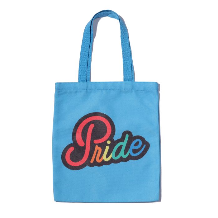 Blue Pride Wording Canvas Tote Bag