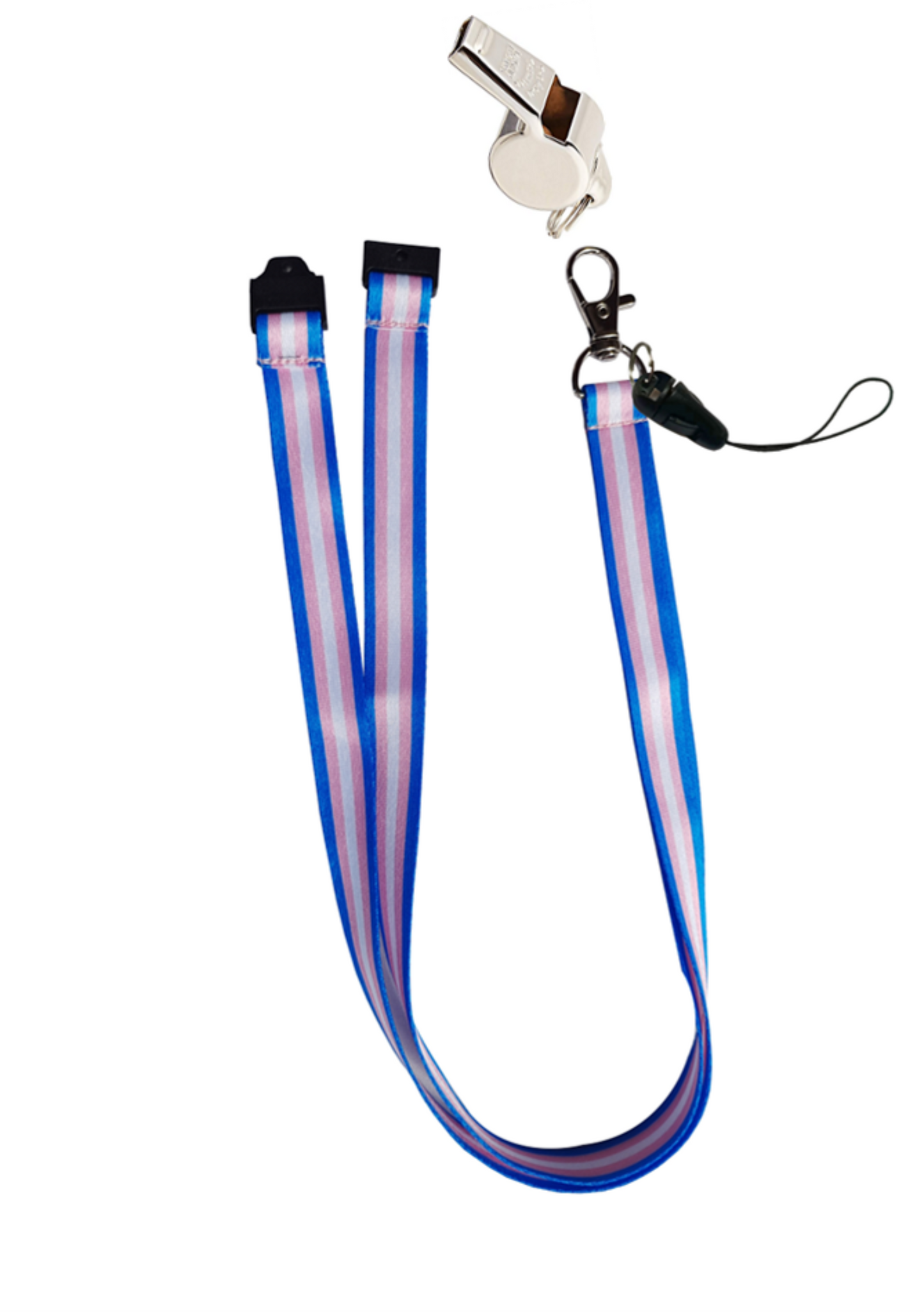 Transgender colours lanyard with whistle