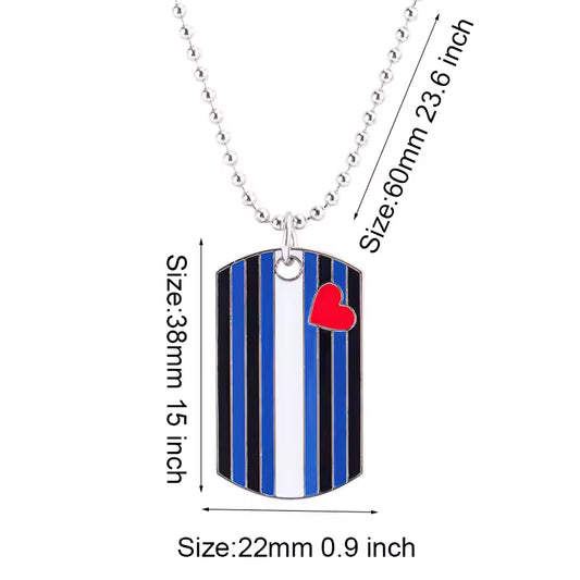Leather Pride Dog Tag