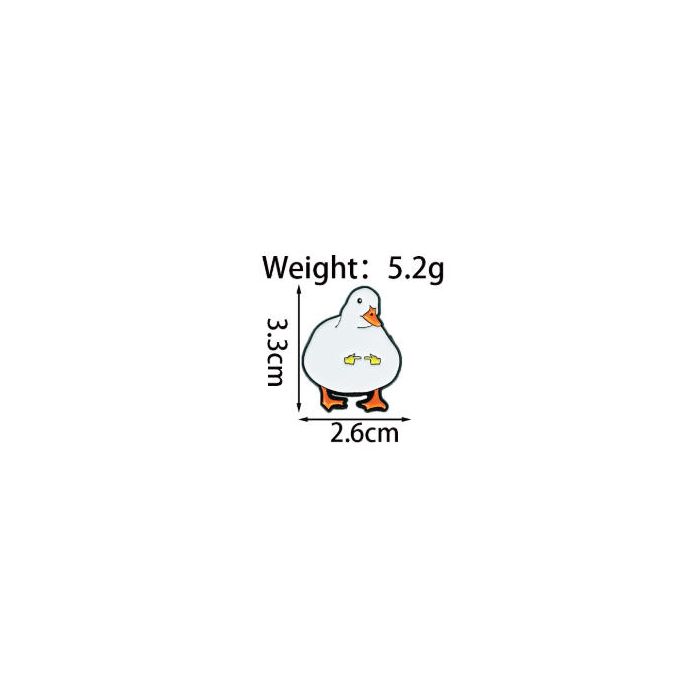Shy Duck Enamel Pin Badge