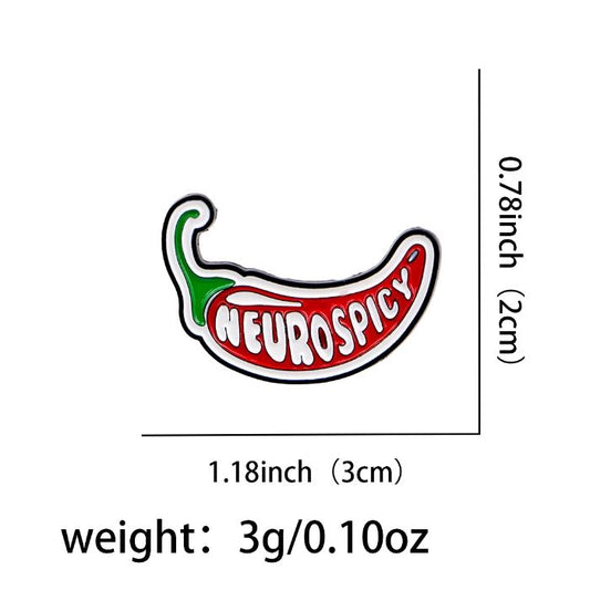 Neurospicy Enamel Pin Badge