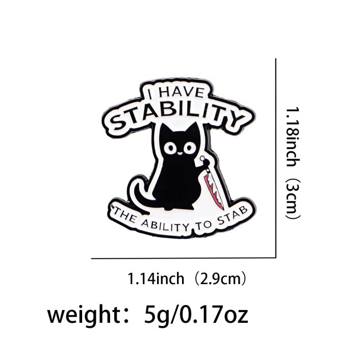 STABility Deficiency Club Enamel Pin Badge