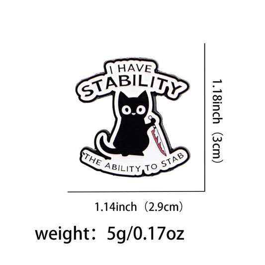 STABility Deficiency Club Enamel Pin Badge