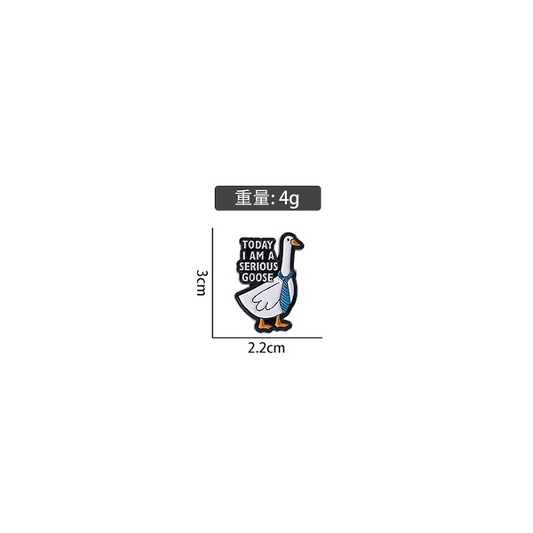 Today I Am a Serious Goose Enamel Pin Badge