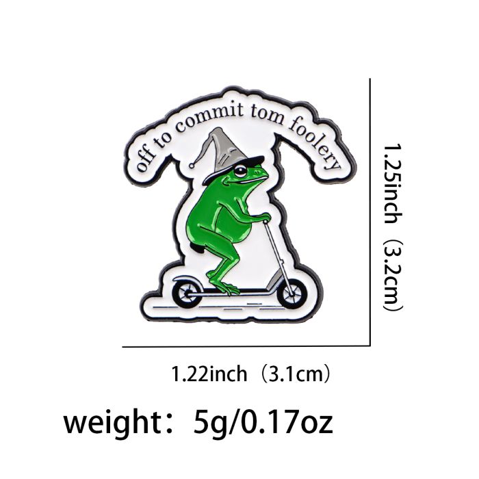 Off to Commit Tomfoolery Enamel Pin Badge