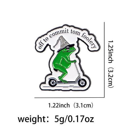 Off to Commit Tomfoolery Enamel Pin Badge