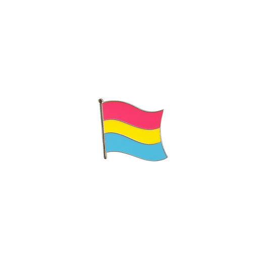 Pansexual Flag Enamel Pin Badge (Flag Shape)