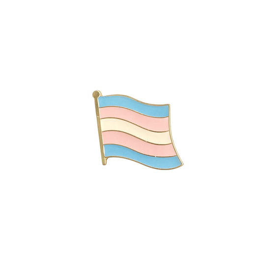 Transgender Flag Enamel Pin Badge (Flag Shape)