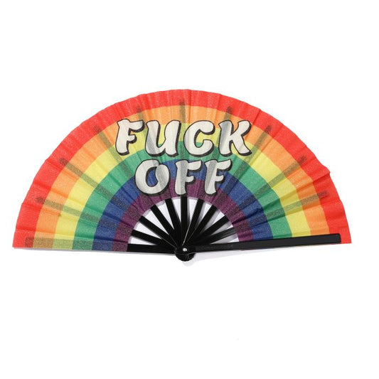 Rainbow Fuck Off Clack Fan