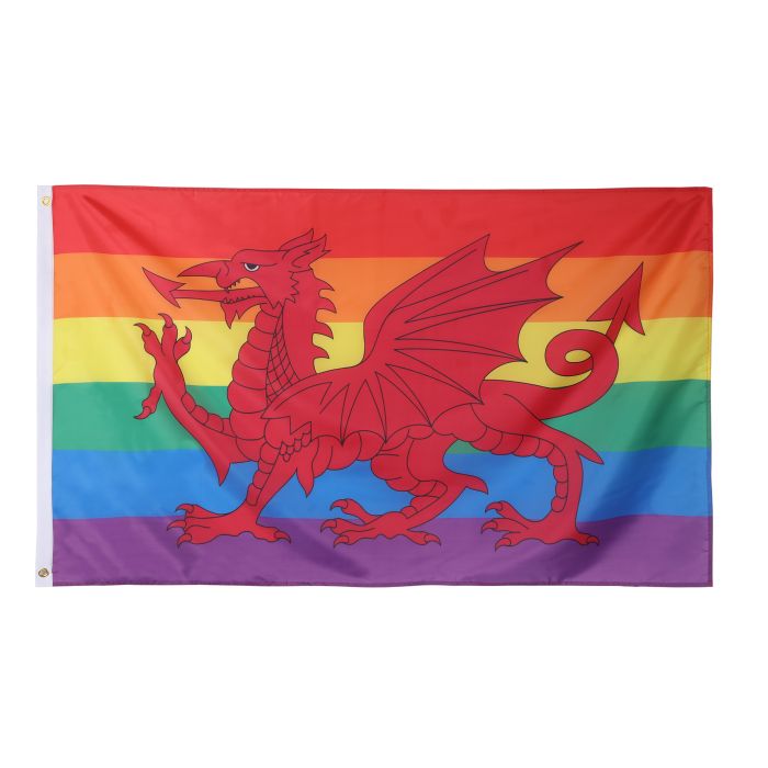 Rainbow Welsh Flag