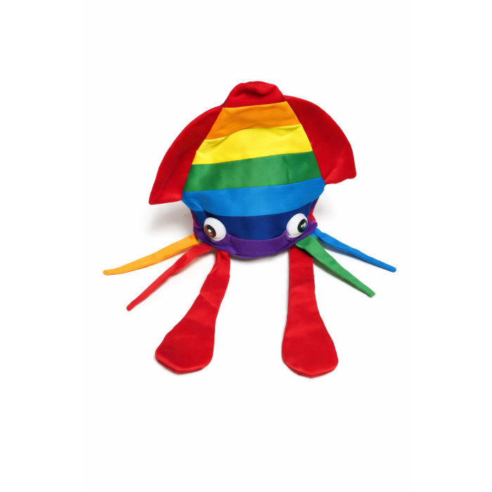 Rainbow Squid Hat