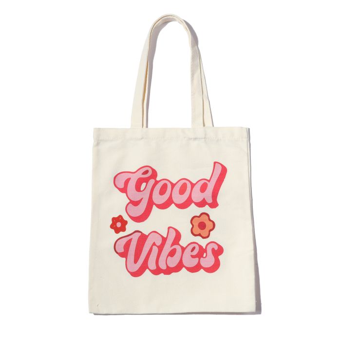 Good Vibes Canvas Tote Bag